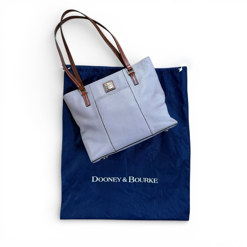 Dooney & Bourke Pebble Grain Small Lexington Tote Shoulder Bag Lavender - Picture 2 of 13